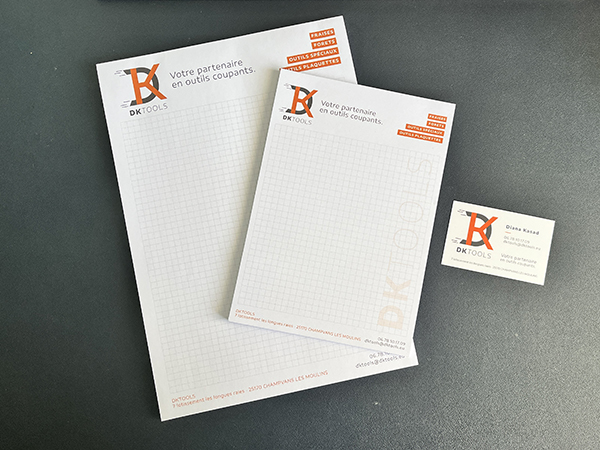 DKTools cartes et bloc supports imprimés