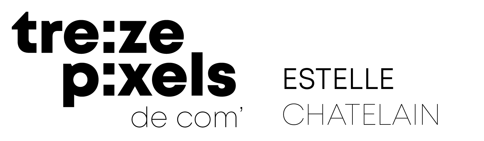 logo TREIZE pixels Estelle Chatelain